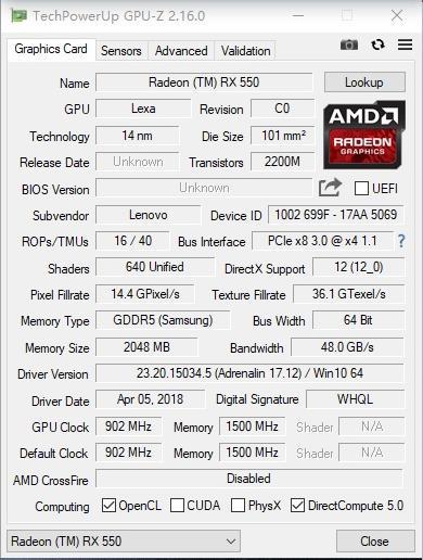 搭載AMD RX 550獨顯!聯想Thinkpad E580評測 科技 第45張-尋夢科技 搭載AMD RX 550獨顯!聯想Thinkpad E580評測