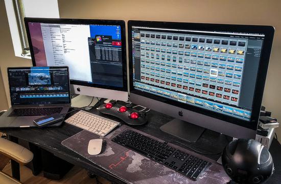 ▲ iMac Pro、iMac 以及 MacBook Pro,图片来源:Vincent Laforet