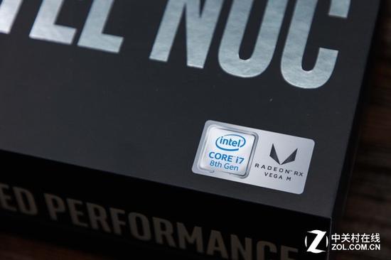 intel NUC 上印有Vega M 标注 但没有AMD