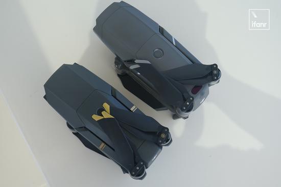 ▲ 上方为新发布的 Mavic 2,下方为上一代 Mavic Pro