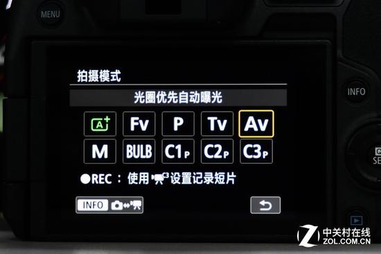 相机的各个档位
