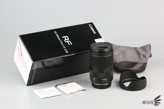 佳能RF24-240mm f/4-6.3 IS USM包装全家福