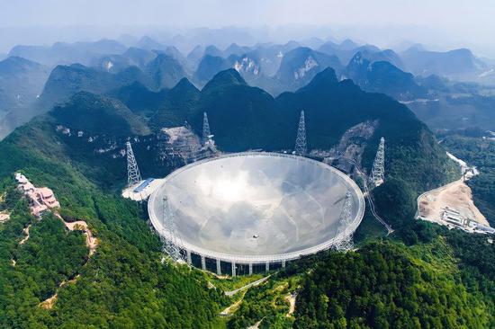 ▲ 中国天眼。 图片来自:新华网