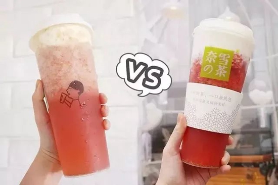 ▲新茶饮双雄经常被“同框”。