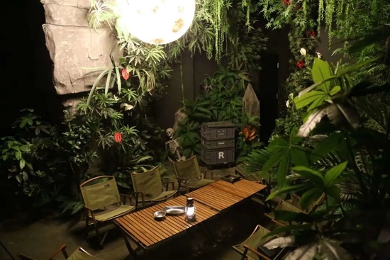 心来剧本杀店内的露营房 / 受访者供图