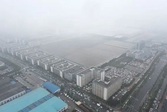 2022年5月10日,湖南省长沙市,长沙市比亚迪汽车有限公司的鸟瞰图。图片来源:VCG/Getty Images