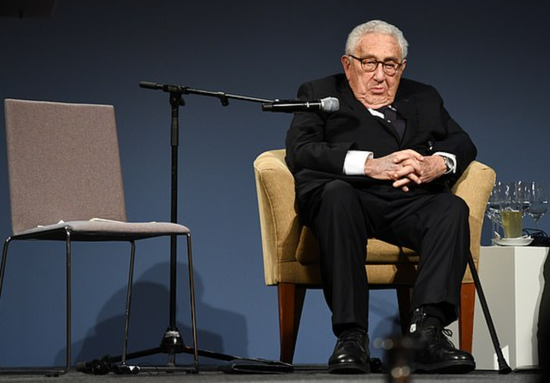 前美国国务卿，著名国际政治大师亨利·基辛格 图片来源：路透社