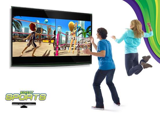 ▲ 微软的 Kinect 甚至不需要实体外设,完全解放了玩家的双手