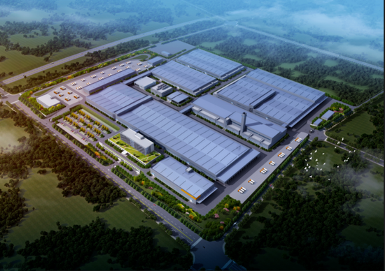 奇点汽车湖南株洲商用车基地效果图，图源奇点汽车官微