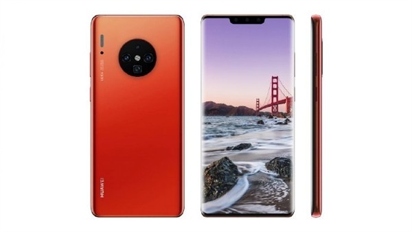 网曝华为Mate 30 Pro的外形渲染图(图片来源于网络)