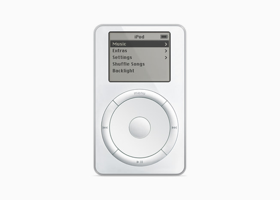初代iPod可容纳1000首歌，拥有10小时续航

　　来源：苹果官网