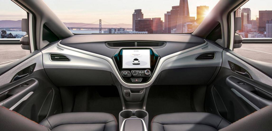 Cruise设计的无人驾驶座舱