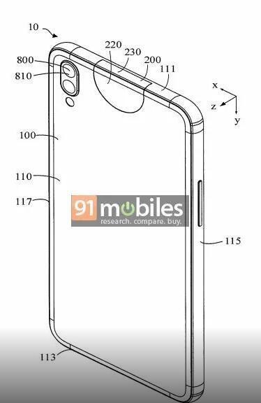 OPPO新机专利(图取自91mobiles)