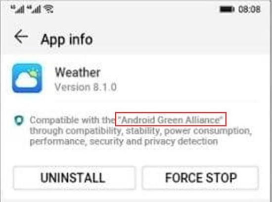 安卓绿色联盟(图取自Huawei Central)