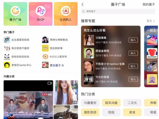 搜狐“狐友”社区页面 图源:狐友