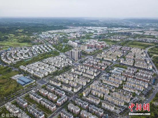 摄于2018年的北川新县城。 张由琼 摄 图片来源:视觉中国