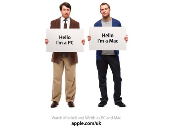 ▲ 英国版《Get a Mac》海报。图片来自:TechRadar