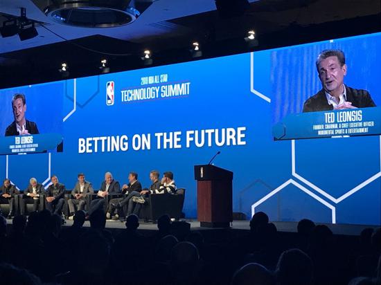 ▲NBA科技峰会:球员和硅谷科技界大佬齐聚一堂