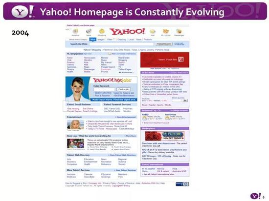 2002年的Yahoo！首页上一堆广告banner