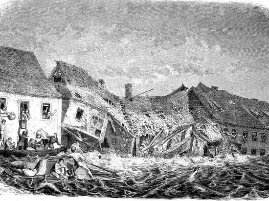 凝视欧洲500年洪水涛涛，气候历史学家发现了什么？洪水欧洲历史