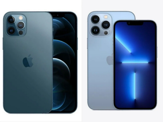 (左:iPhone12Pro;右:iPhone13Pro)