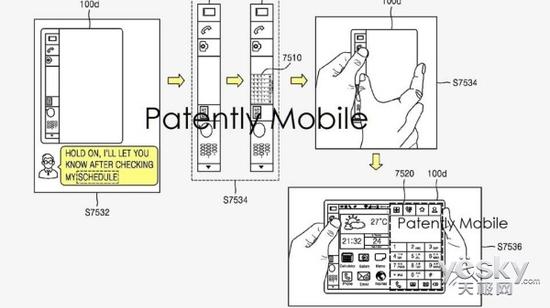 三星折叠屏手机和抽拉式平板设计专利被曝光