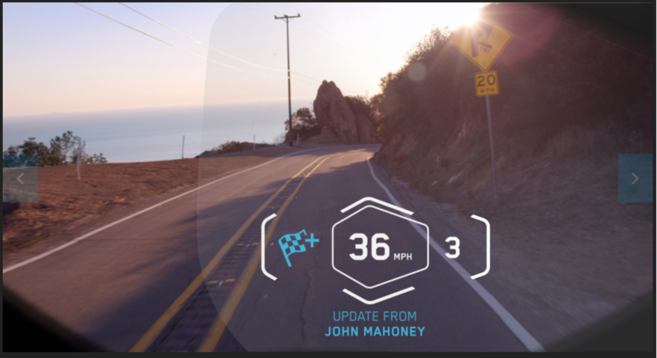 宝马HUD头盔:内置摄像头带屏幕可连手机