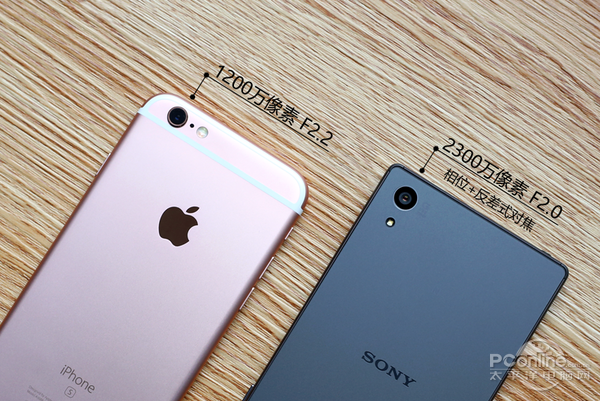 苹果iPhone 6s对比索尼Z5