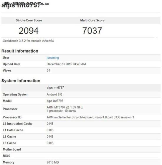 不是MX6 首款搭載Helio X20手機亮相MWC