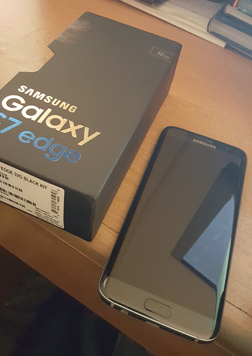 国外网友曝到手三星S7 edge 妥妥秀优越