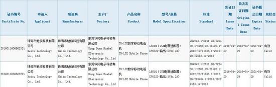 发布会不停歇 魅族两款新机亮相工信部 