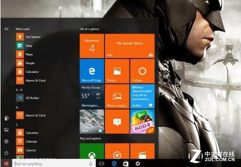 Win10新开始菜单遭网友吐槽 要求回旧版 