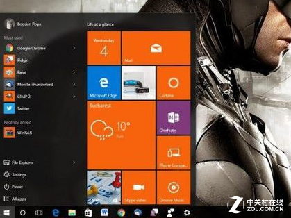Win10新开始菜单遭网友吐槽 要求回旧版 