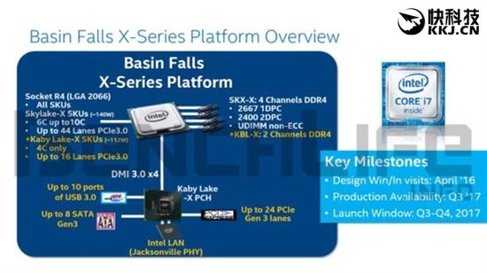 Intel Skylake-X发布时间曝光:明年Q3\/LGA2066
