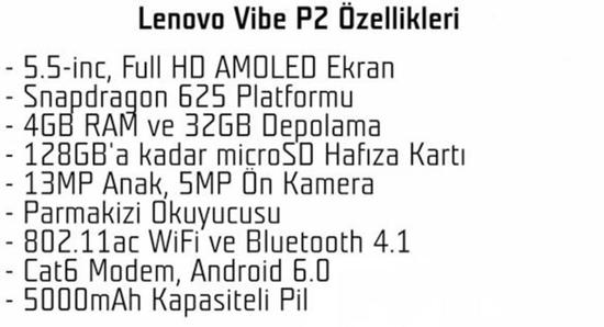 联想Vibe P2新机配置曝光 "超长待机王"