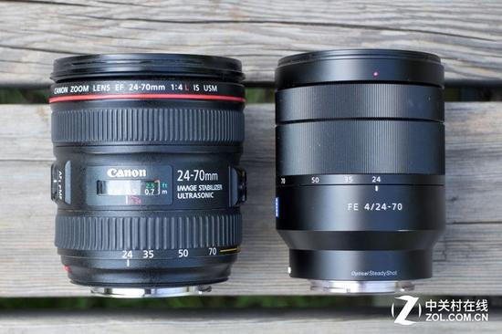 套机镜头哪家强 佳能与索尼24-70mm镜头对比