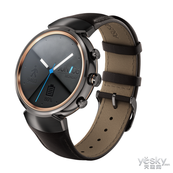 华硕首款圆形表盘智能手表ZenWatch 3发布