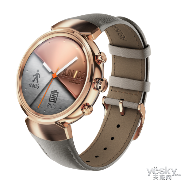 华硕首款圆形表盘智能手表ZenWatch 3发布