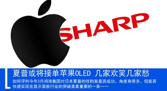 夏普或将接单苹果OLED 几家欢笑几家愁 