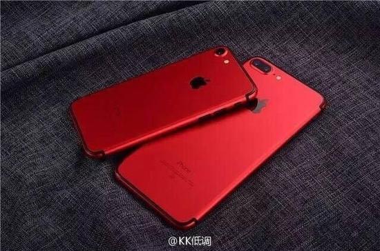 来自华强北的iphone 7 这回改成了红色 Iphone 苹果 外壳 手机 新浪科技 新浪网