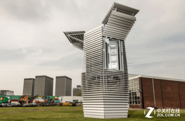 近距离实拍世界最大空气净化器 高达7米像飞船