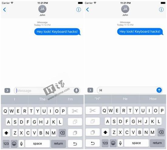 iPhone8/Plus打字更爽快？iOS8-10已包含完整单手键盘代码