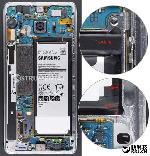 三星Note 7为何爆炸?答案终于揭开:设计激进