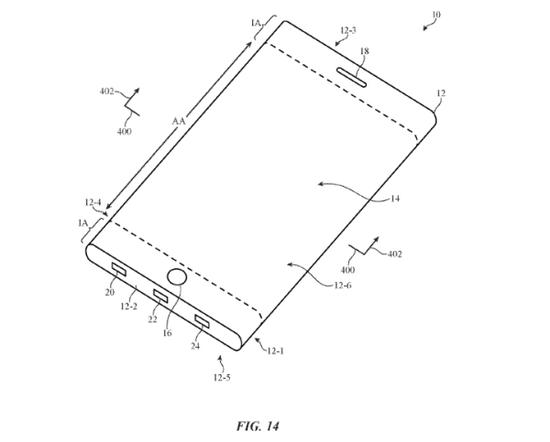 追逐三星 苹果新专利展示iPhone曲面侧边