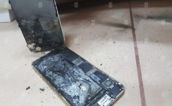 国外用户苹果iPhone6s爆炸（图来自Phonearena）