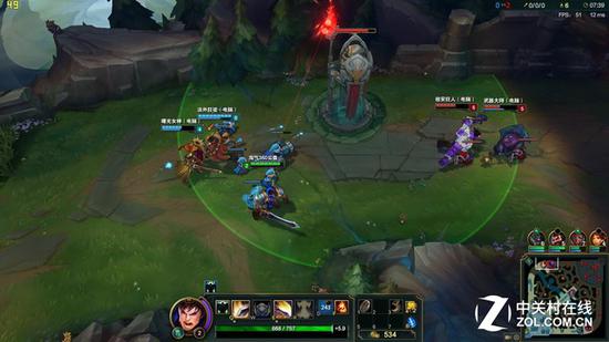 小团战帧率能够维持在50帧左右