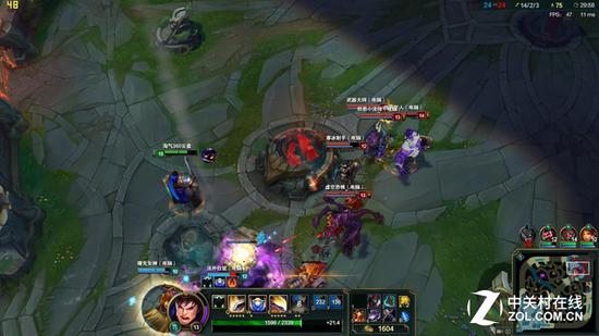 大规模团战前维持在48帧上下