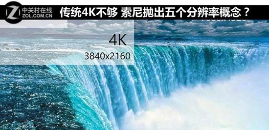 　　传统4K不够 索尼抛出五个分辨率概念？