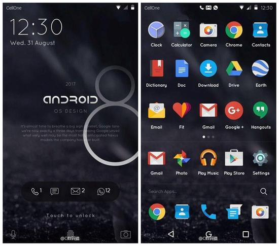 Android 8.0概念设计