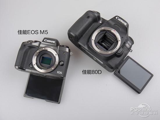 同芯单反和单电大不同 佳能80D与EOS M5对比